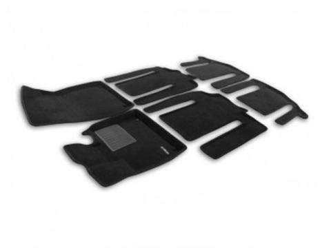 3D коврики Euromat для ZEEKR 009, Business, Черный