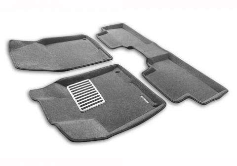 3D коврики Euromat для Geely Coolray New с 10/2023, Lux, Серый