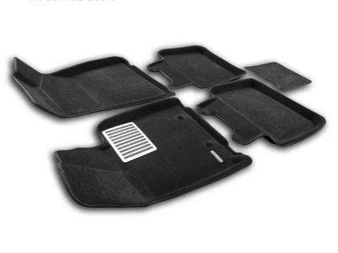 3D коврики Euromat для BYD Han, Lux, Черный
