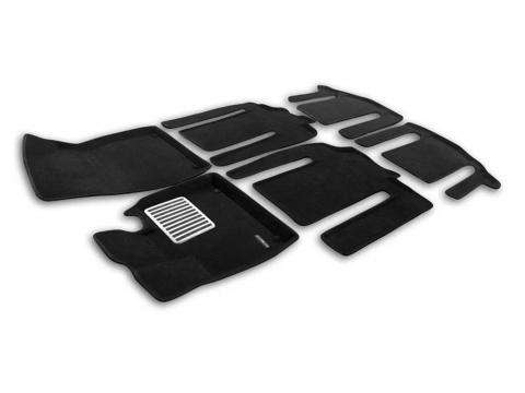 3D коврики Euromat для ZEEKR 009, Lux, Черный