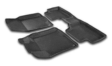 3D коврики Euromat для Geely Coolray New с 10/2023, xEVA, Черный