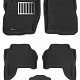 3D коврики Euromat для NISSAN Pathfinder III (R51, 2004-2014), Business, Черный