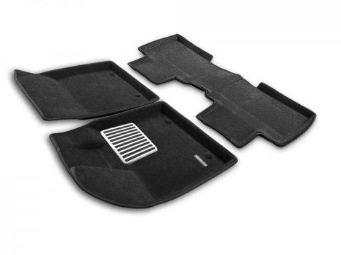 3D коврики Euromat для Geely EX5 электромобиль, Lux, Черный