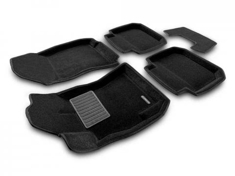 3D коврики Euromat для SUBARU Outback IV V (2009-2021), Business, Черный