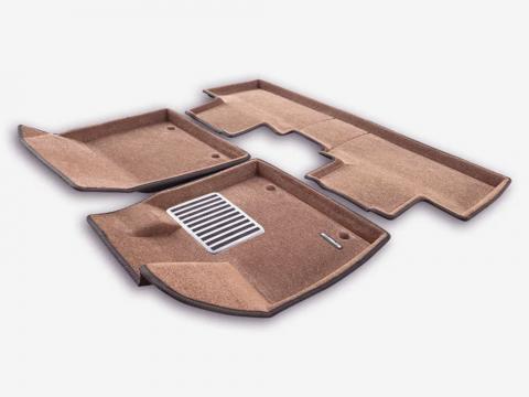 3D коврики Euromat для Geely EX5 EM-i гибрид, Lux, Коричневый