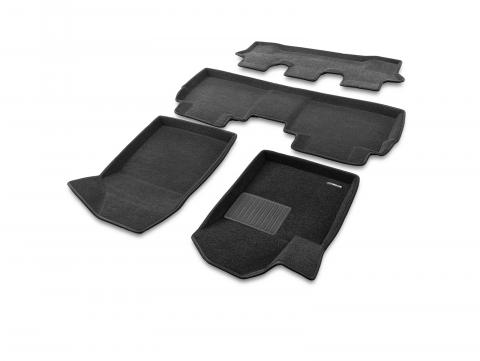 3D коврики Euromat для Evolute i-Space (3 ряда), Business, Черный
