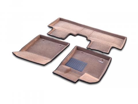 3D коврики Euromat для Geely EX5 EM-i гибрид, Business, Коричневый