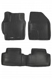 3D коврики Euromat для TOYOTA Corolla X (2006-2013), EVA, Черный