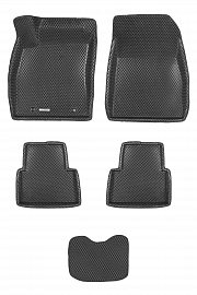 3D коврики Euromat для NISSAN Juke (2010-2019), EVA, Черный