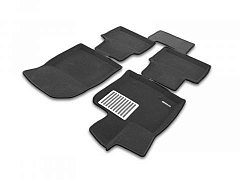 3D коврики Euromat для TOYOTA RAV4 (2026-), Lux, Черный