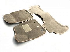 3D коврики Euromat для TOYOTA LC 200 (2012-2021) (с крепежом), Business, Бежевый