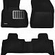 3D коврики Euromat для BMW X5 (E53) (1999-2006), Business, Черный